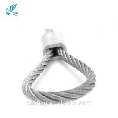 Spliced wire rope slings