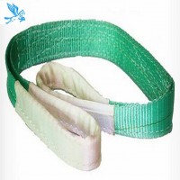 2T high-quality green double-ply polyester lifting sling/ web sling/ polyester flat webbing sling