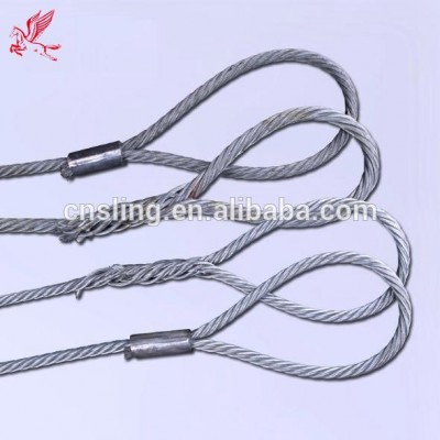 steel wire cable with eye loop