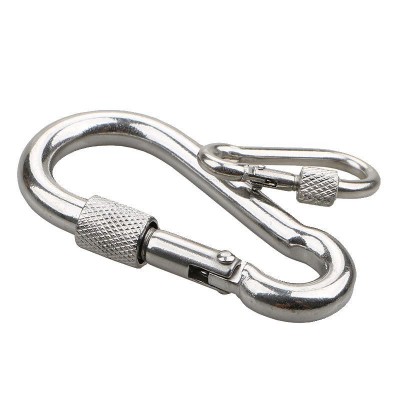 Grade 316 Stainless Steel Safety Snap Hook Climbing Carabiner With Screw (4mm-14mm)