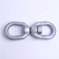 US Type G402 Zinc Plated Drop Forged Eye to Eye Regular Chain Swivel